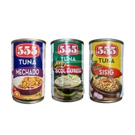[Local Seller - Pinoy Favourites] 555 - Canned Tuna (Mechado/Spicy Bicol Express/Sisig)
