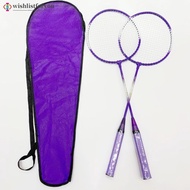 Wishlistforyou Badminton Racket Set Couple Alloy Split Racket for Student Beginner Fitness E5L6