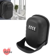 BDRBA Key Lock Box, Wall Mounted Anti-Dust Combination Lock Box, Security Black Security Lock Box Ou