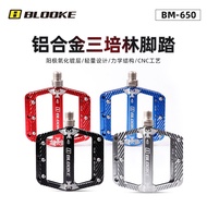 BLOOKET Pedal Basikal Gunung 3 Galas Aluminium Aloi Permukaan Besar Tidak Licin Pedal Universal