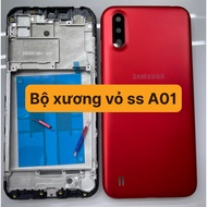 Samsung A01 / skeleton + shell + sim tray + camera glass + keys for Samsung A01 phone - beautifully 