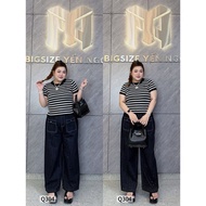 STONE-ATTACHED SUNTS M5050 (Q304) non-elastic straight pants - Bigsize Yen Ngoc 55-85kg