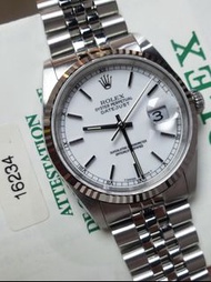 Rolex Datejust 16234 White dial with paper