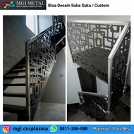 railing tangga laser cutting motif 2