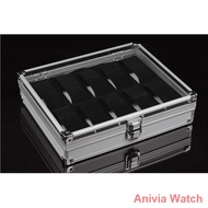 lige watch ☌℡Aluminium / PU Leather Watch Case Box 6 10 12 20 24 Slot