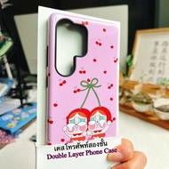 Samsung S25 Ultra S24 Ultra S24FE A56 S23 Double Layers Phone Case CryBaby Anti-shock Cover for S24+