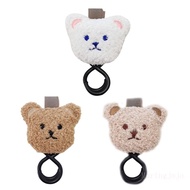 JOJO Cartoon Plush Bear for Doll Baby Stroller Hook Multifunctional Mommy Bag Hanger Wheelchair Car Clip for Diaper Pouc