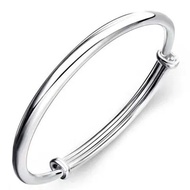 【Ship in 24H】【S999纯银手镯】bracelet银手镯女节日礼物千足银简约手环银手链【情人节礼物】