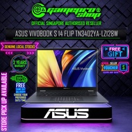 PREMIUM GIFTS | ASUS Vivobook S 14 Flip TN3402YA-LZ128W / 2-IN-1 Laptop / AMD Ryzen 7 / 14" WUXGA 1920 X 1200 IPS / 2Y