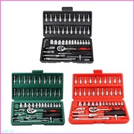 Ahead Upgraded Socket Wrench Set Professional 46Pcs Metri-c Socket Ratchet Wrench Set