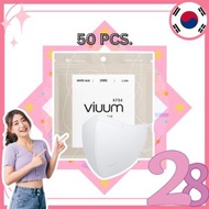 其他品牌 - *(兩包裝 50片)(白色)Viuum Light Fit KF94口罩-成人口罩三層Filter[25片一包][非獨立包裝](8809816750213*2)[平行進口]