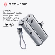 REDMAGIC Powerbank 5000mAh Fast Charge Built-in Cable Foldable Type C Plug CCC Certified