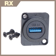 null D type Metal USB Socket Double Pass Connector USB 3.0 Connector Panel Mounting null