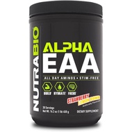 NutraBio Alpha EAA - All-Day Perfect Amino Acids for Muscle Growth - Essential Amino Acids - Full Sp