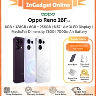 [Promo] Oppo Reno 16F 5G | 8GB + 128GB / 8GB + 256GB | Dimensity 7300 | 7000mAh Battery | Original