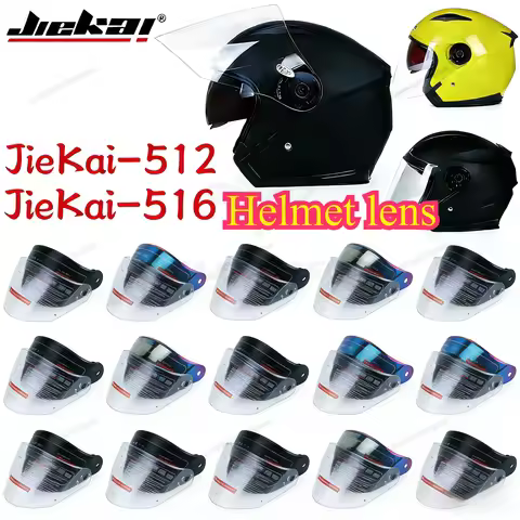 Motorcycle Bicycle Half Helmet Visor for JIEKAI 515 512 516 Silver Kocha Multicolor Optional Accesso