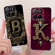 For Honor X5b Case GFY-LX2 Cover Fashion Initial Letters Soft Silicone Slim TPU Casing For Honor X5b