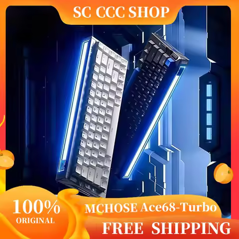 MCHOSE Ace 68 Turbo Magnetic Axis Wired Keyboard for PC Esports Laptop - All Aluminum 16K 0.06ms Low