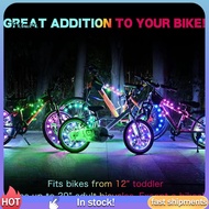 PP   Led Rim Lights for Bicycles Unique Bike Wheel Decorations 16 Colors Led Bike Wheel Lights Trendy Safety Bicycle Strip Light Set for Southeast Asian Riders