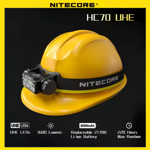 NITECORE HC70 UHE Headlamp Work Flashlight SITE headlamp searching light Headlight Bright Light weig