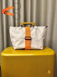 橙色尼龍行李綁帶行李帶行李包裝帶行李繩帶有扣子,適用於旅遊飛行商務旅行,適用於手提箱行李箱背包手提袋