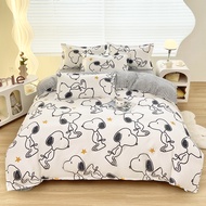 Alls Wonderland ชุดเครื่องนอน 4in1 ลาย Toy Story Kitty/Snoppy/Stitch ชุดผ้าปูที่นอน ชุดผ้าคลุมเตียง