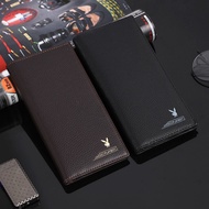 Dompet panjang lelaki Playboy berkapasiti besar dompet ritsleting kulit dompet kulit pelbagai dompet