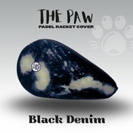 The Paw Black Denim Padel Racket Cover with Thermal lining | Padel Racket Bag | Padel Racket Bag | P
