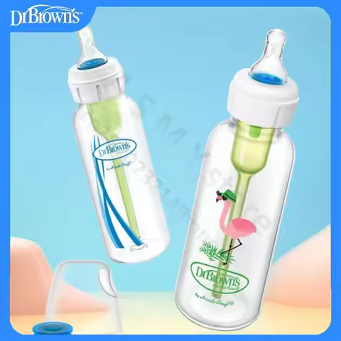 Dr. Brown's newborn baby bottle with valve / anti-colic /250ML PP bottle /250ML Glass bottle/Special