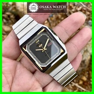 ĐỒNG HỒ PIN KIM TRÔI  -  [ ĐỒNG HỒ PHỐ ] Đồng Hồ Nam Seiko 5 Vát Cạnh 38mm Mặt Vuông Dây Thép Không 