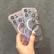 iphone 16 pro max casing jellycat casing Suitable for Apple 17Pro Phone Case Ice Fog Magnetic Framel