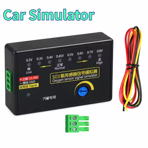 Car 4-Wire Oxygen Sensor 0.2V-0.8V Signal Simulator Voltage Tunable O2 Device Lambda Probe for Autom