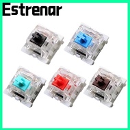 ESTRENAR 10pcs Mechanical Keyboard Switch, Clicky Tactile Gaming Switch,  Linear Silent  LED MX Swit