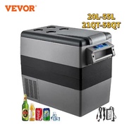 VEVOR 20L 22L 35L 45L 55L Car Refrigerator Mini Fridge Freezer Portable Compressor Cooler 12/24V DC 110-240V Ice Box for