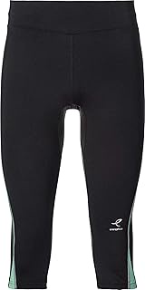 Women's 3/4 Patti Leggings, Black/Mint, 46, Black/mint, 14