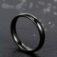 " 4S GROSIR SOLO | CINCIN TITANIUM ANTI KARET WARNA HITAM POLOS