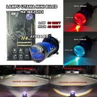 CAHAYA IBEZ Mini Biled Headlight H4 201 Bluelens With Cooling Fan Demon Eyes Biled Light