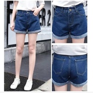 Women Denim Shorts Pants Casual Mid Waist Short Pants4