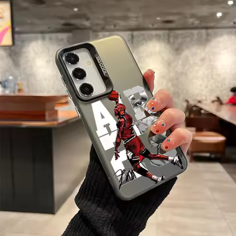 Basketball Player Phone Case For Samsung S25 S24 S23 S22 S21 S20 FE Ultra Plus Laser Hard PC+TPU Cas