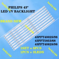 (Ready Stock) 43PFT4002S/98 43PFT5853/68 43PFT4082S/98 PHILIPS 43" LED TV Backlight (1Set)