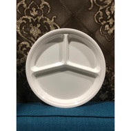 Pinggan Suku-suku Separuh Ori Diet Portion  bowl Plate Adult Dewasa  Divider Melamine Non toxic IKEA Corelle Kurus Tray