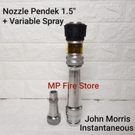 John Morris Instaneous Variable Spray 1.5 in Short Fire Nozzle