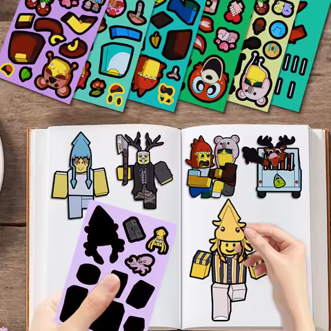 10/30pcs 99 Nights in The Forest diy Stickers Make a Face Decals Game Make Your Own Stickers Cartoon