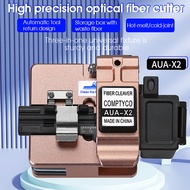 COMPTYCO AUA-X2 High Precision Fiber Cleaver with Waste Fiber BoxFTTH Fiber Optic Cold Connection Hot Melt Cable Cutter Tools