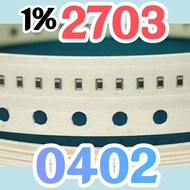 10pcs Chip resistor smd 2703 274 1% size 0402 1005 270Kohm 270K ohm