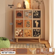 FWTDF | Solid Wood 8-Grid Modular Storage Shelf