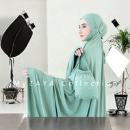 Mukena Dewasa Penutup Dagu Jersey Premium Jumbo Elegan Free Tas Cantik