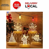[Local Seller!]3D LED Christmas Night Light Bedside Lamp for Christmas Gift or Decoration Best gift fr friend kids GF BF