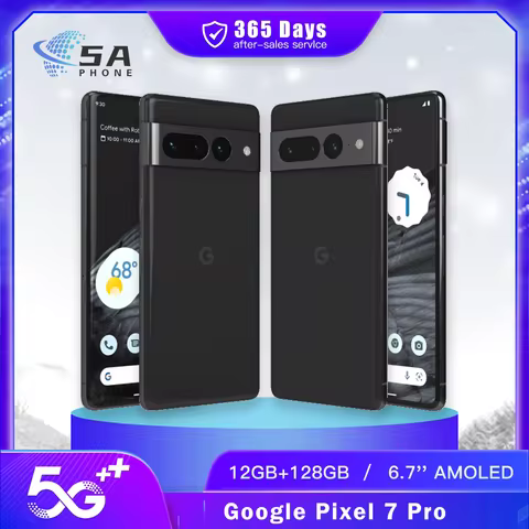 Original Google Pixel 7 Pro 5G Mobile Phone NFC 128GB/256 6.7" 50MP+48MP+10.8MP Google Tensor G2 Oct