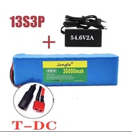 XT60🔥 48v30Ah 1000w 13S3P battery ไอออนสำหรับ 54.6v E-bike ไฟฟ้าจักรยานสกู๊ตเตอร์ BMS + charger